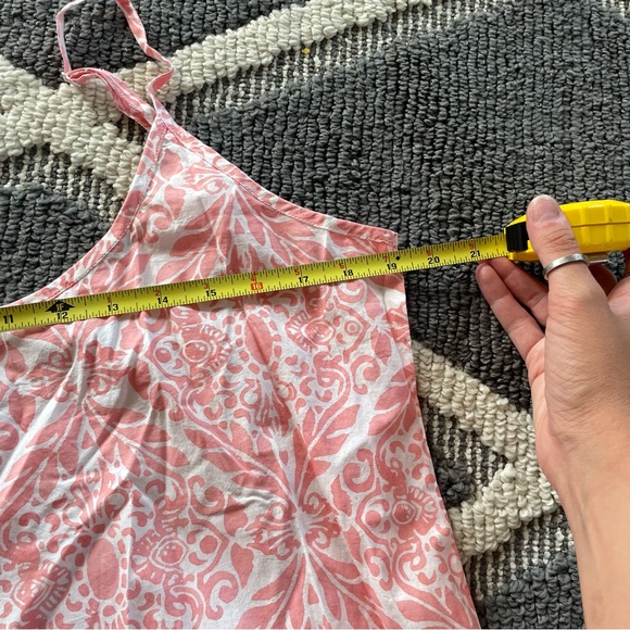 Heidi Carey Coral Filigree Slip Nightgown Dress - Picture 11 of 11